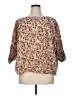 Purejill Brown 3/4 Sleeve Blouse Size XL - photo 1