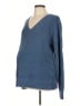 Gap - Maternity 100% Cotton Blue Pullover Sweater Size Lg Maternity - photo 1