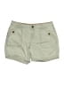 Natural Reflections Solid Green Khaki Shorts Size 6 - photo 1
