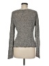 Eileen Fisher 100% Linen Metallic Gray Pullover Sweater Size M - photo 2