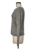 Eileen Fisher 100% Linen Metallic Gray Pullover Sweater Size M - photo 5