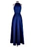 Xscape 100% Polyester Solid Blue Cocktail Dress Size 4 - photo 2