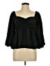 Glam Black 3/4 Sleeve Blouse Size L - photo 1