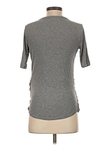 Isabel Maternity Short Sleeve Henley (view 2)