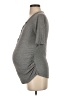 Isabel Maternity Gray Short Sleeve Henley Size XS - photo 5