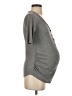 Isabel Maternity Gray Short Sleeve Henley Size XS - photo 4
