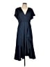 DKNY 100% Polyester Blue Cocktail Dress Size 10 - photo 1