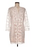 BCBGMAXAZRIA Floral Ivory Cocktail Dress Size M - photo 1