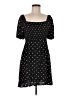 Primark 100% Viscose Polka Dots Black Casual Dress Size 8 - photo 1