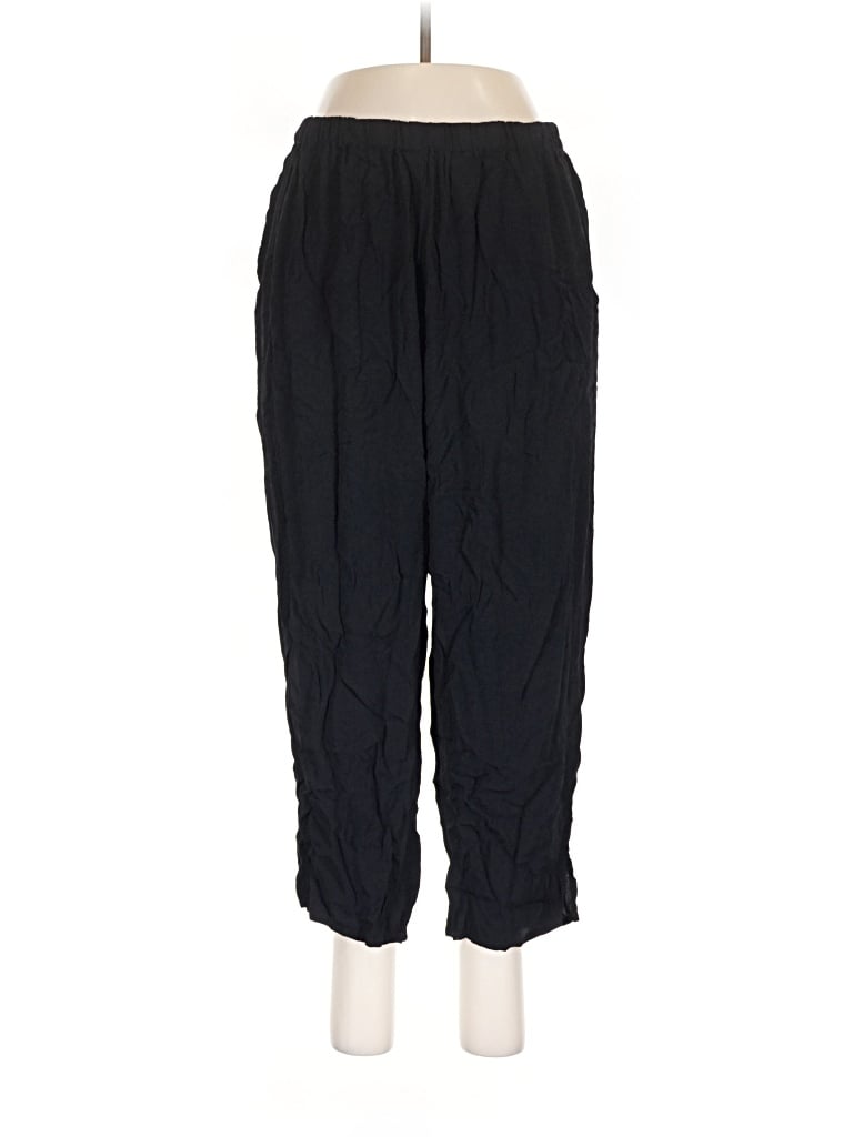 Pre-owned Flax Casual Pants In Black
