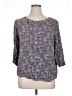 Cupio 100% Rayon Blue 3/4 Sleeve Blouse Size 1X - photo 1
