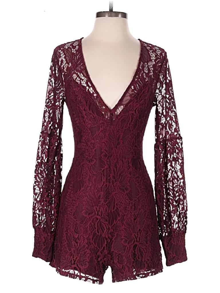 Pre-owned Guess Romper In Burgundy