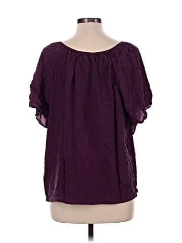 Ella Moss Short Sleeve Silk Top (view 2)