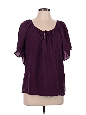 Ella Moss Short Sleeve Silk Top (view 1)