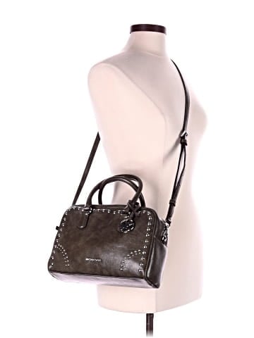MICHAEL Michael Kors Leather Satchel (view 2)