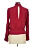 Bebe Burgundy Long Sleeve Blouse Size M - photo 2