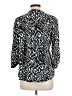 Cocomo Animal Print Silver 3/4 Sleeve Blouse Size L - photo 2
