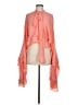 For Love & Lemons 100% Polyester Orange Pink 3/4 Sleeve Blouse Size M - photo 1
