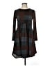 Yahada Plaid Brown Casual Dress Size M - photo 1