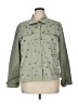 Chico's Stars Green Jacket Size XL (3) - photo 1