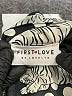First Love 100% Polyester Animal Print Silver Long Sleeve Blouse Size L - photo 6