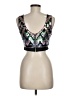 Say What? 100% Polyester Silver Sleeveless Top Size M - photo 2