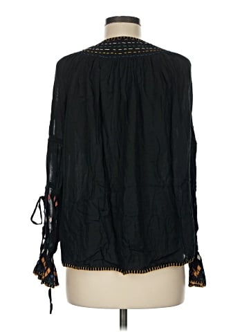 Red Carter Long Sleeve Blouse (view 2)