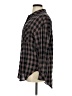 Sanctuary 100% Cotton Plaid Brown Long Sleeve Button-Down Shirt Size XL - photo 5