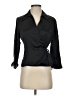 ICE 100% Silk Black 3/4 Sleeve Silk Top Size S - photo 1