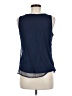 Ultra Pink Blue Sleeveless Blouse Size M - photo 2