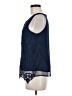 Ultra Pink Blue Sleeveless Blouse Size M - photo 5