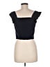 Ann Taylor Black Short Sleeve Top Size 6 - photo 2