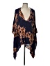 Vocal 100% Rayon Blue Kimono Size S - photo 1