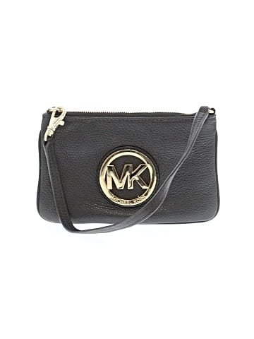 MICHAEL Michael Kors Leather Wristlet (view 1)