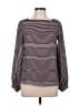 Poetry 100% Polyester Gray Long Sleeve Blouse Size 10 - photo 1