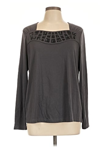 Bob Mackie Long Sleeve Top (view 1)