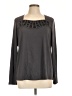 Bob Mackie Gray Long Sleeve Top Size L - photo 1