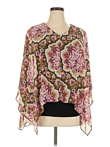 JM Collection 3/4 Sleeve Blouse (view 1)
