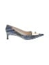 Coach Plaid Blue Heels Size 9 1/2 - photo 1