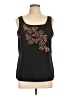 Susan Graver Black Sleeveless Top Size L - photo 1
