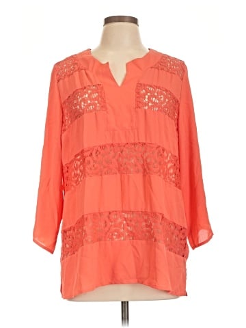 Kelly By Clinton Kelly 3/4 Sleeve Blouse (view 1)