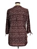 Cato Animal Print Burgundy 3/4 Sleeve Blouse Size XL - photo 2