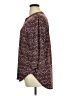 Cato Animal Print Burgundy 3/4 Sleeve Blouse Size XL - photo 5