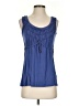 Kische 100% Rayon Blue Sleeveless Blouse Size S - photo 1