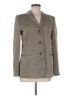 Armani Collezioni Houndstooth Plaid Tan Blazer Size 6 - photo 1