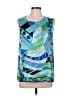 Emilio Pucci Blue Sleeveless Blouse Size 12 - photo 1