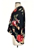 West Kei 100% Polyester Floral Black 3/4 Sleeve Blouse Size S - photo 5