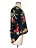 West Kei 100% Polyester Floral Black 3/4 Sleeve Blouse Size S - photo 4