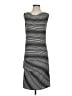 Mossimo Stripes Gray Casual Dress Size S - photo 1