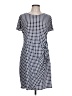 Robbie Bee Checkered-gingham Blue Casual Dress Size L - photo 1